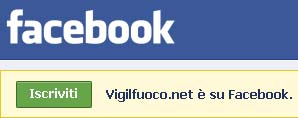 Puoi trovare Vigilfuoco.net anche su Facebook