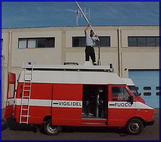 Ponte Radio Mobile :attivazione dell'antenna telescopica