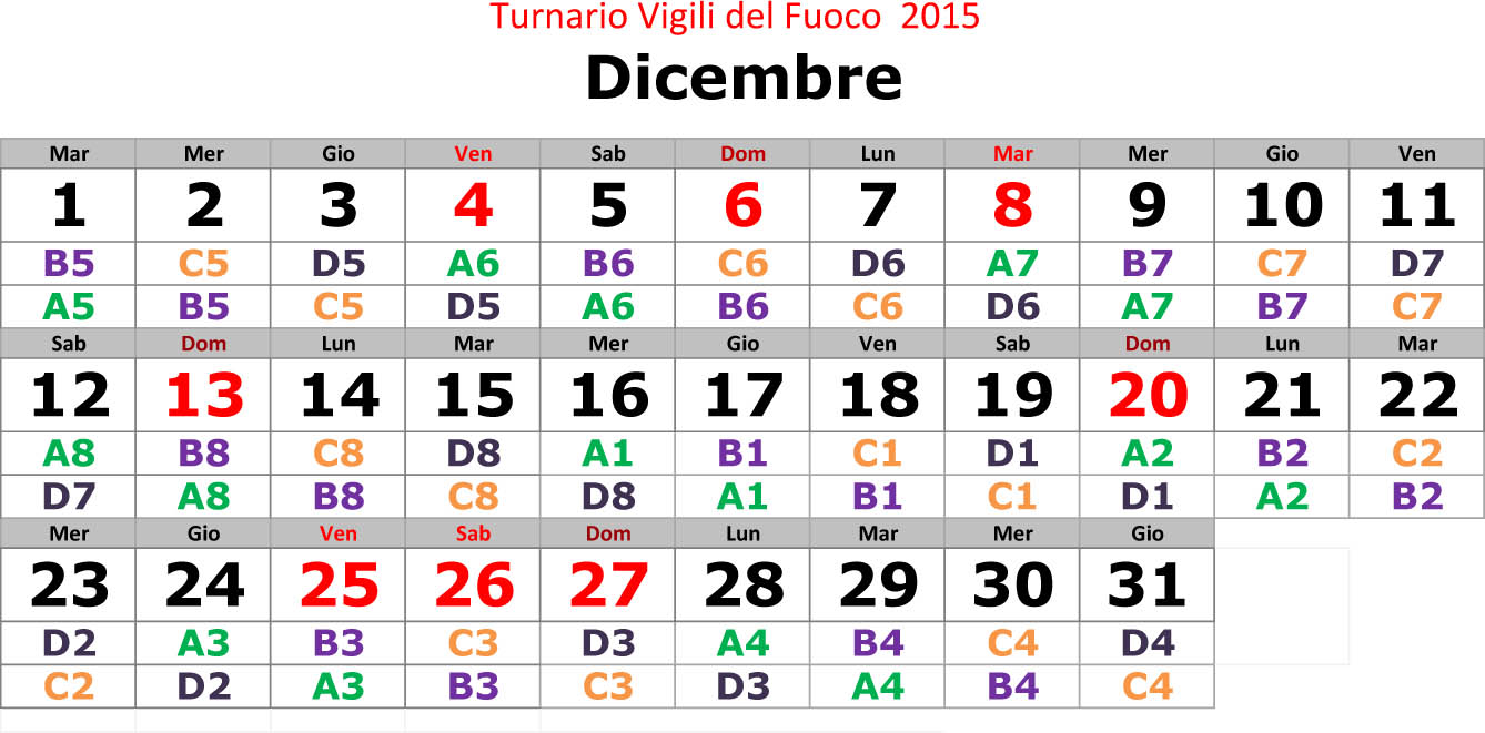 Turnario 2015